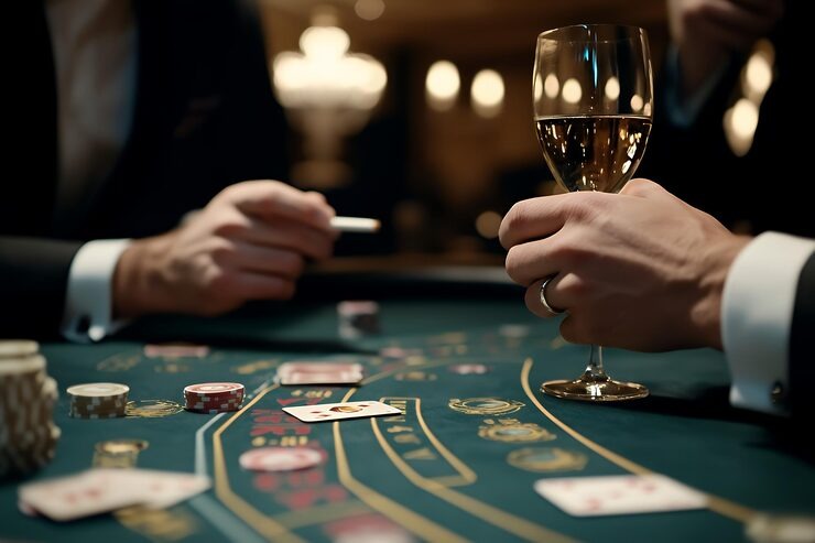 Spadegaming live-dealer table with HD camera setup and dealer visible at gaming table